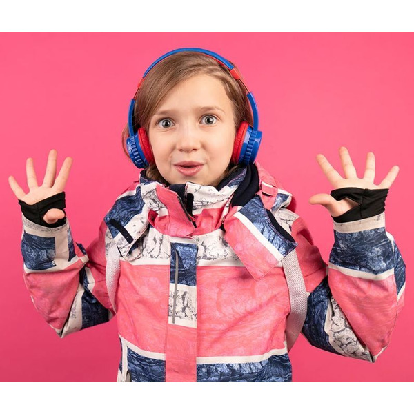 Детские складные наушники/гарнитура FixiTone Air (синий)