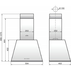 Вытяжка Elikor Гамма 60П-650-Э3Д 943909 (кремовый/бронза)