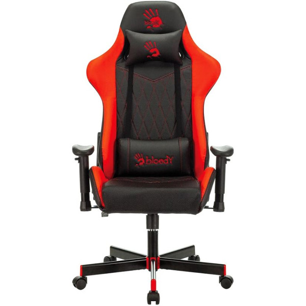 Кресло игровое A4TECH BLOODY GC-870 (черный/красный ромбик эко.кожа)