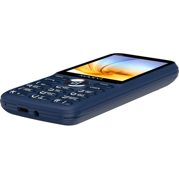 Мобильный телефон Maxvi K15c + ЗУ WC-112 (синий)