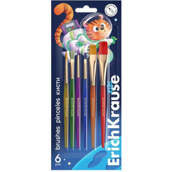 Набор кистей Erich Krause Space Animals 61850 (6 шт)