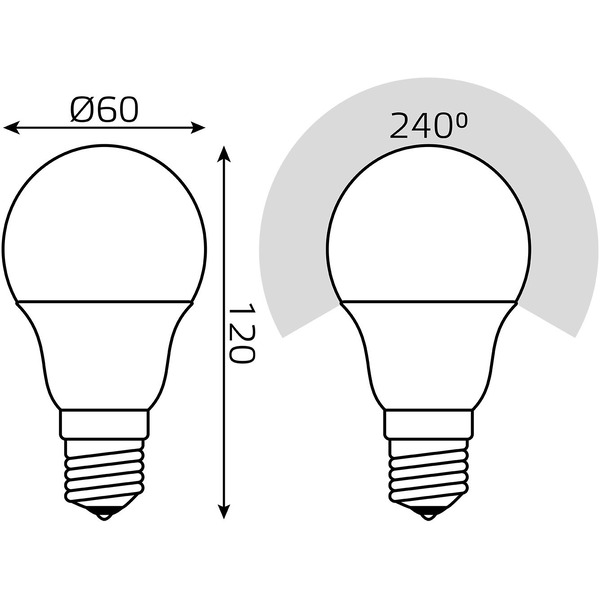Лампа светодиодная Gauss 102502110-T