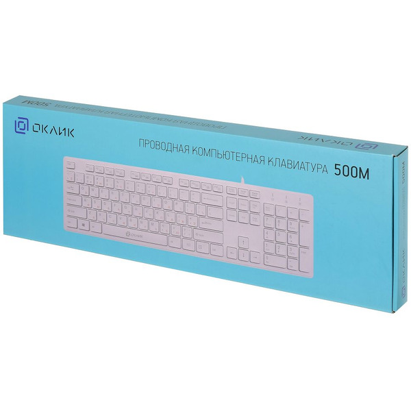 Клавиатура Oklick 500M (белый)