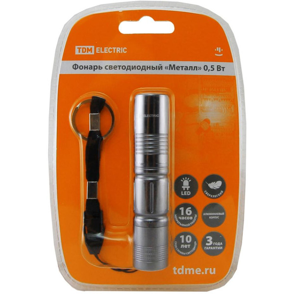 Фонарь светодиодный TDM "Металл"