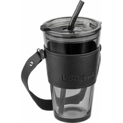 Стакан с трубочкой Perfecto Linea Smoke Grey 31-450101