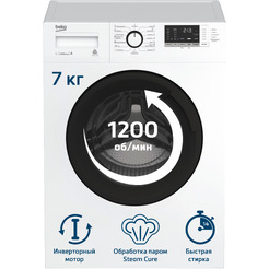 Стиральная машина BEKO WSRE7612XAWI (BY)