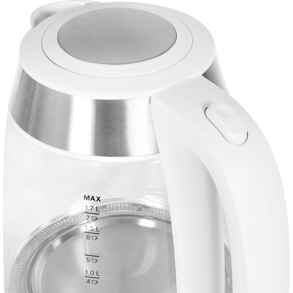 Электрочайник Hyundai HYK-G4033 (белый/серебристый)