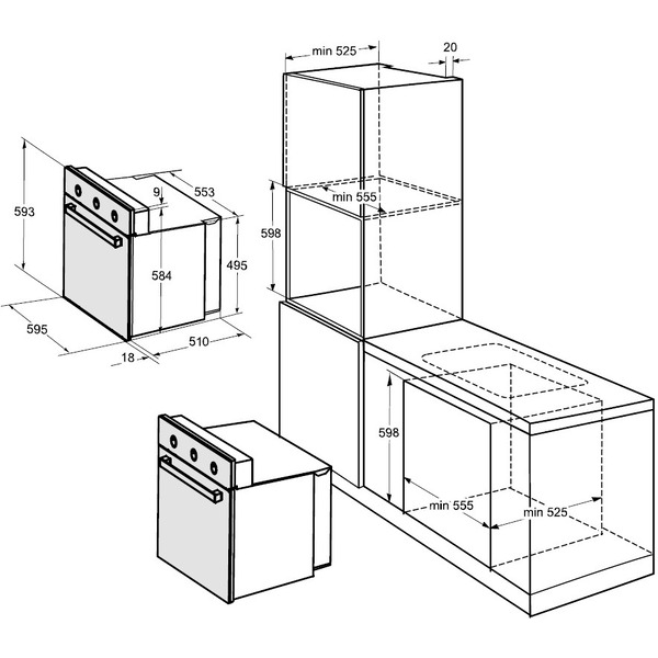 Духовой шкаф Weissgauff EOV 19MW