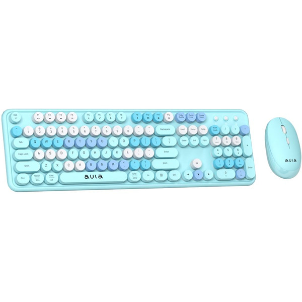 Клавиатура + мышь AULA AC306 (Blue-Colorful)