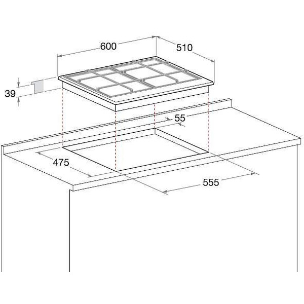 Газовая варочная поверхность HOTPOINT-ARISTON 641 PKLL D2/IX/HA