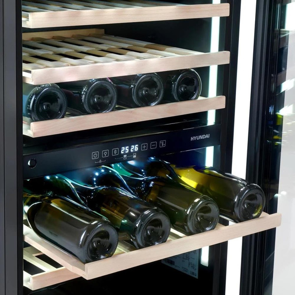 Винный шкаф Hyundai HBWC 0865 DCT (чёрный)