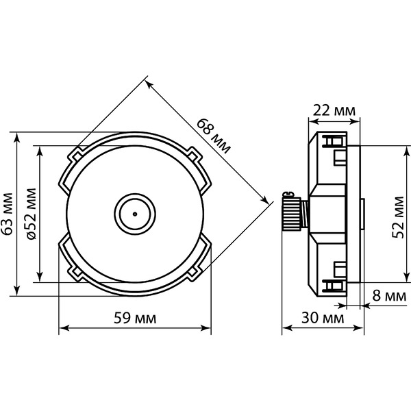 Розетка TDM Байкал SQ1819-0011