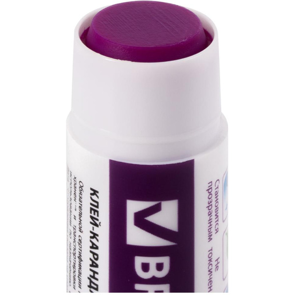 Клей-карандаш BRAUBERG 229474 15 г (2+1 обесцвечивающийся)