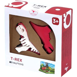 Магнитный конструктор Halftoys Dino Ти-Рекс с диорамой HD002