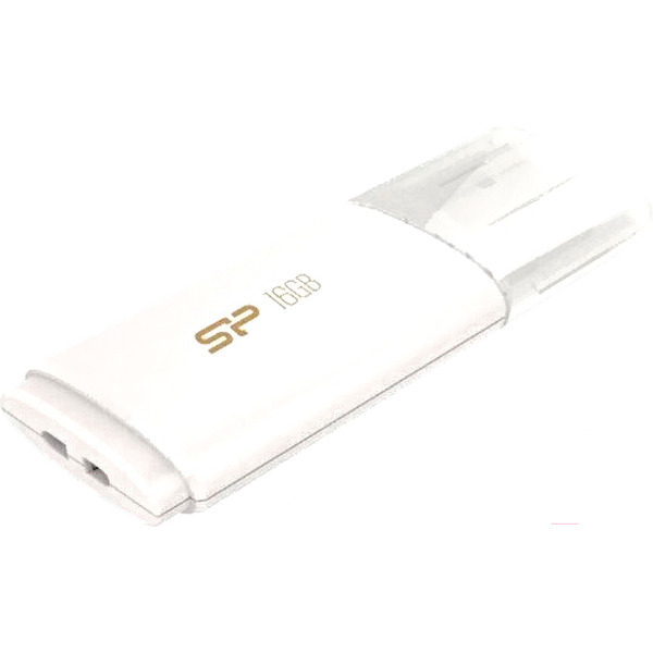 USB Flash Silicon-Power Blaze B06 White 16GB (SP016GBUF3B06V1W)