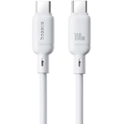 Кабель Baseus Silky Series Fast Charging Cable 100W USB Type-C - USB Type-C (2 м, белый)