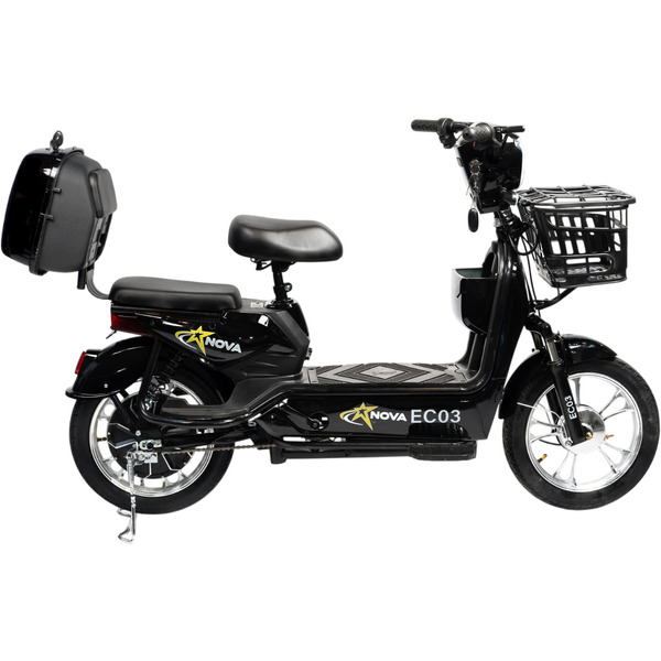 Электровелосипед NOVA EC-03 черный (без цепи)