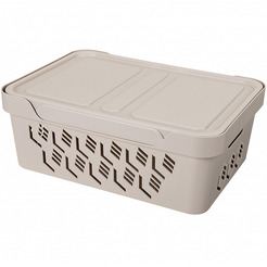 Ящик для хранения Бытпласт Econova Deluxe 12 л 433205734 (светло-бежевый)