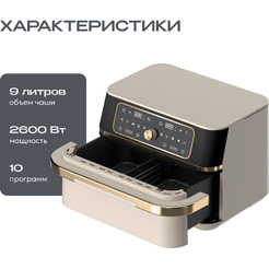 Аэрогриль RAGEX R206-114 (золотистый бежевый)