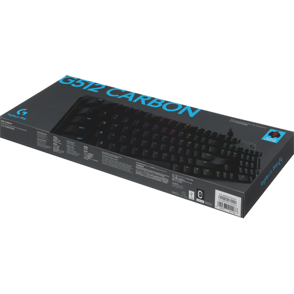 Клавиатура Logitech G512 Carbon GX Red 920-009374 (черный, с гравировкой)