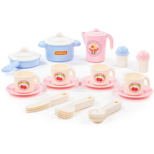 Набор игрушечной посуды Полесье Настенька 79947 (на 4 персоны)