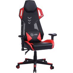 Кресло CACTUS CS-CHR-090BLR (черный/красный)