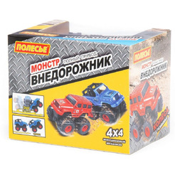 Автомобиль инерционный Полесье "Монстр ВНЕДОРОЖНИК" - "Джип-сафари", (белый) 24507