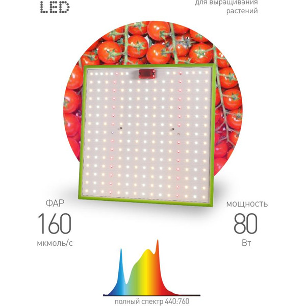 Светильник для растений ЭРА Quantum Board FITO-80W-LED-QB Б0053285