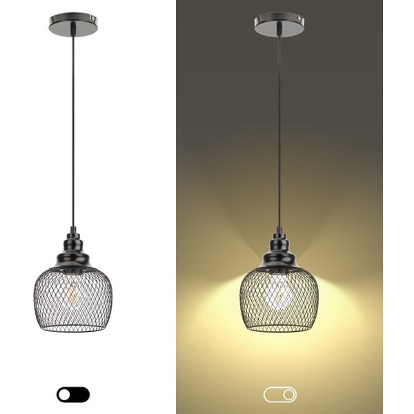 Светильник подвесной ЭРА PL8 BK Б0037455