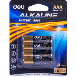 Батарейки Deli AAA 4шт 18505