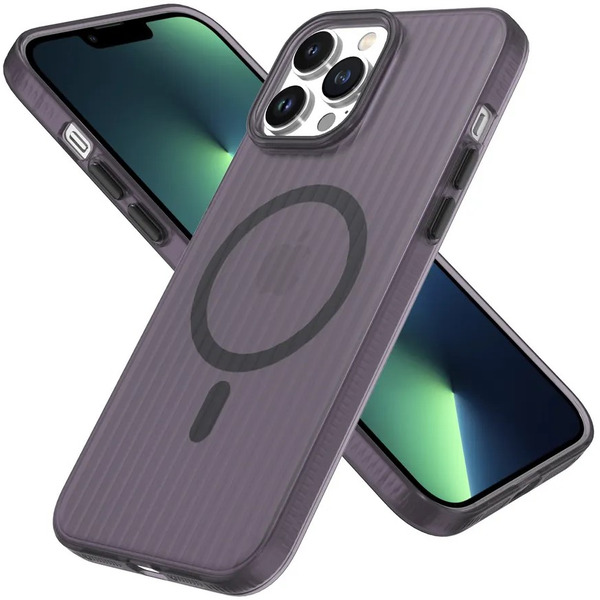 Задняя накладка CASE Translucent Strip Apple iPhone 13 Pro Max (черный)