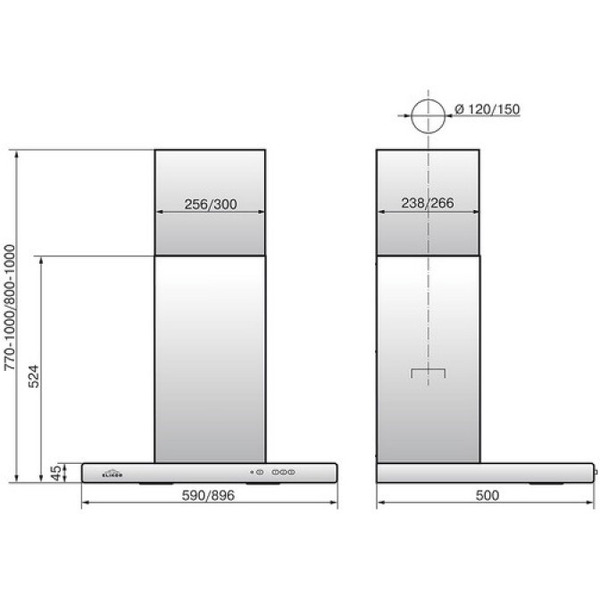 Вытяжка Elikor Квадра 90П-650-К3Д 945817 (белый)