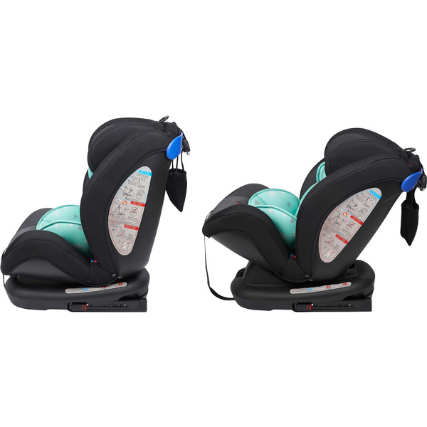 Автокресло Lorelli Corsica Izofix Black Green Stars