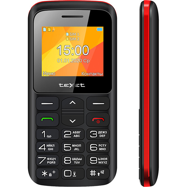 Мобильный телефон TeXet TM-B323 (черный/красный)