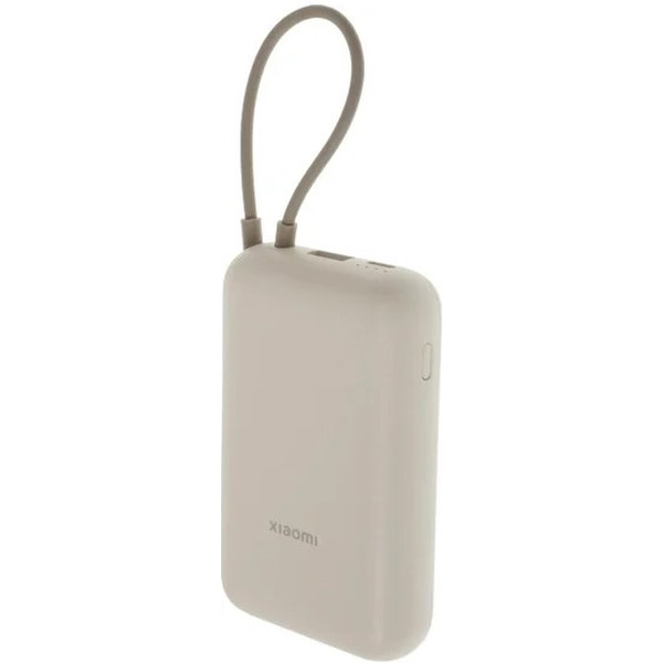 Внешний аккумулятор Xiaomi Power Bank 10000mAh BHR9072GL (Integrated Cable) Tan (P15ZM)