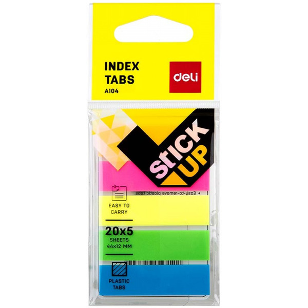Закладки с клеевым краем Deli A10402