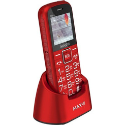 Кнопочный телефон Maxvi B5ds up (красный)