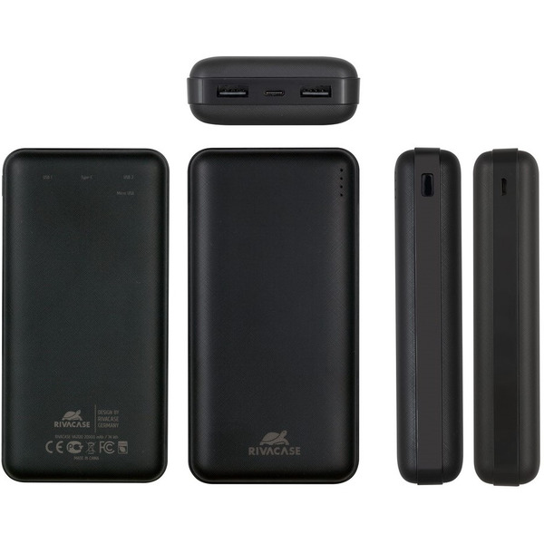 Внешний аккумулятор RIVACASE VA2120 (20000mAh) Black