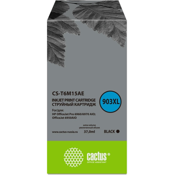 Картридж струйный Cactus CS-T6M15AE №903XL (черный)