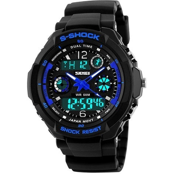 Наручные часы Skmei S-Shock 0931-4 (черный/синий)