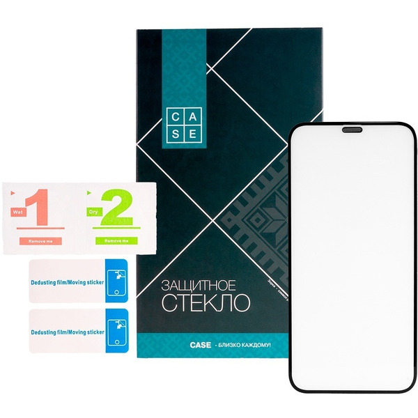 Защитное стекло CASE 3D Premium для Apple iPhone 12 mini (черный)