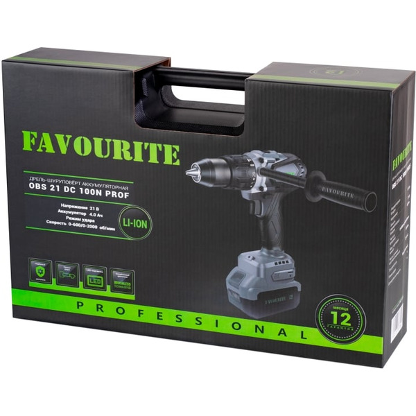Ударная дрель-шуруповерт Favourite OBS 21 DC 100N Prof