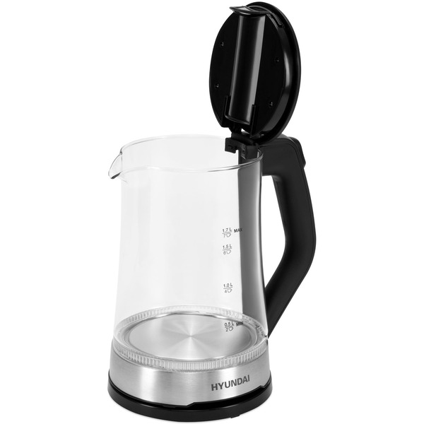 Электрический чайник Hyundai HYK-G3401 (черный/серебристый)