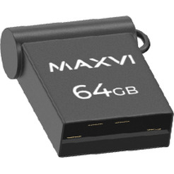 USB флеш Maxvi MM 64GB FD64GBUSB20C10MM (темно-серый)