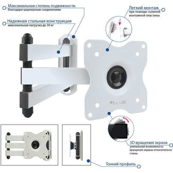 Кронштейн Kromax DIX-15W