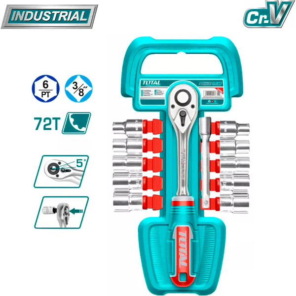 Набор инструментов TOTAL THT381121 (12 предметов)