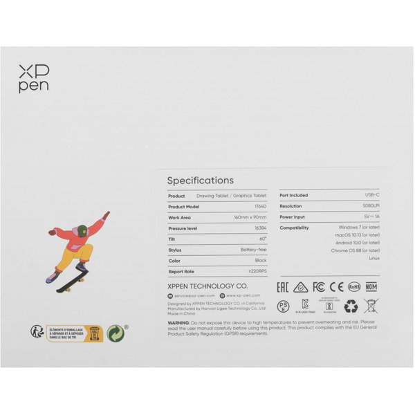 Графический планшет XP-Pen Deco 640