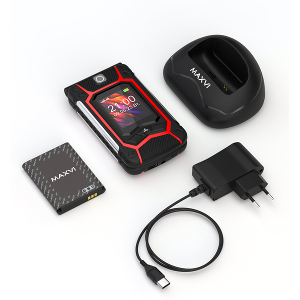 Мобильный телефон Maxvi E10ds (красный)