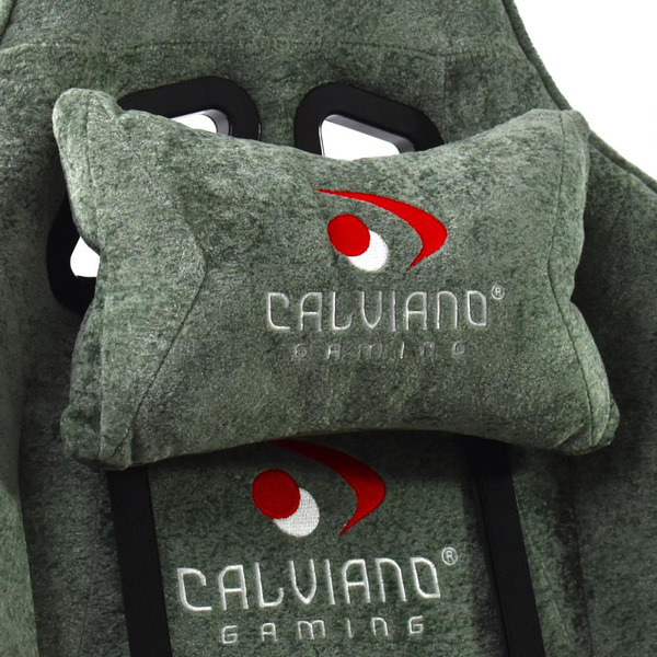 Вибромассажное кресло Calviano AVANTI ULTIMATO green fabric