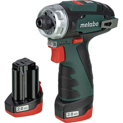 Дрель-шуруповерт Metabo PowerMaxx BS Basic (600984000) с 2-мя АКБ